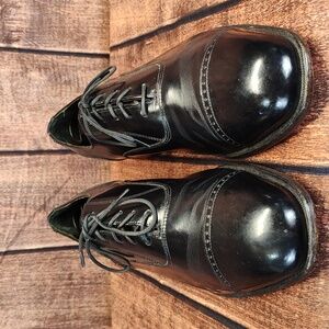 Florsheim Lexington Black Leather Cap Toe Dress Shoes